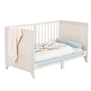 roba Kinderbettset Savanna Friends, 70 x 140 cm, naturgrau - B-Ware