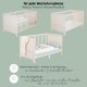 roba Kinderbettset Savanna Friends, 70 x 140 cm, naturgrau - B-Ware
