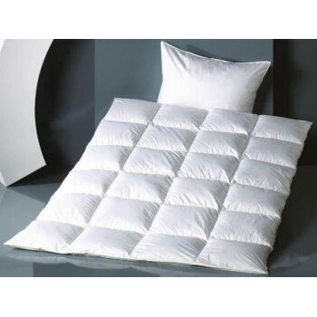 Kassettenbettdecke Bettdecke Daunen warm 135 x 200...